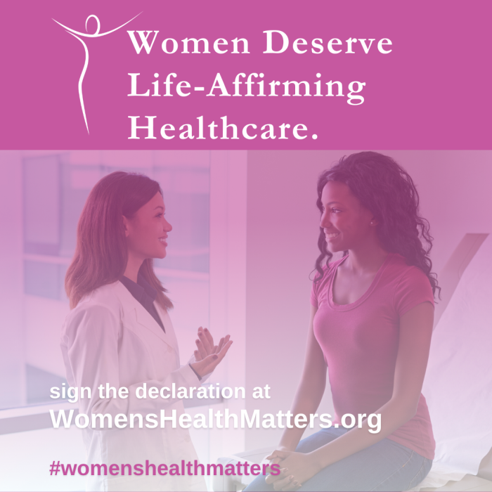 We Join Women´s Healthcare Declaration